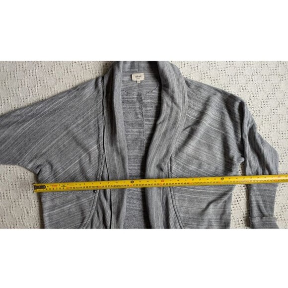 Aritzia Wilfred Diderot Cocoon Sweater Cardigan Open Front Slouchy Space Gray L - Picture 3 of 6